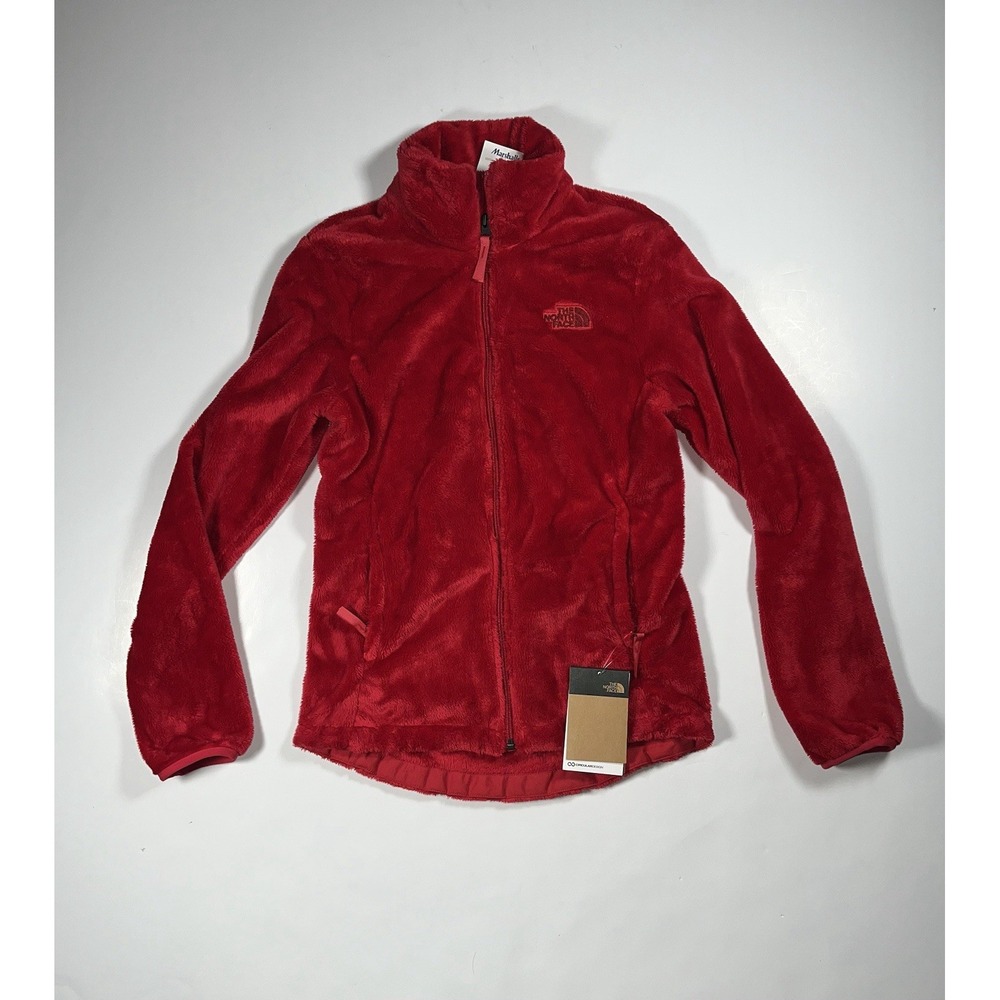 The North Face Osito Fleece Jacket Womens XS Red Full Zip Outdoor NF0A7UQJ